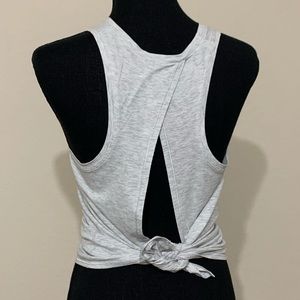 Lululemon all tied up tank gray